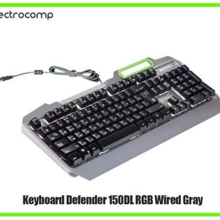 Gaming keyboard Defender 150DL RGB Wired Gray
