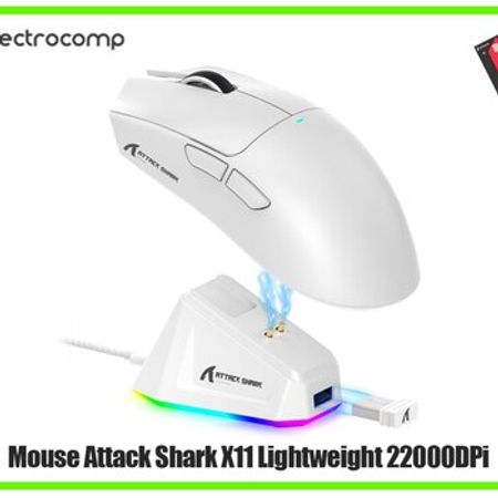 Mouse Attack Shark X11 Lightweight PAW3311 Wireless/BT white