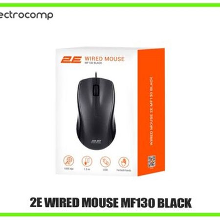 Mouse 2E WIRED MOUSE MF130 BLACK