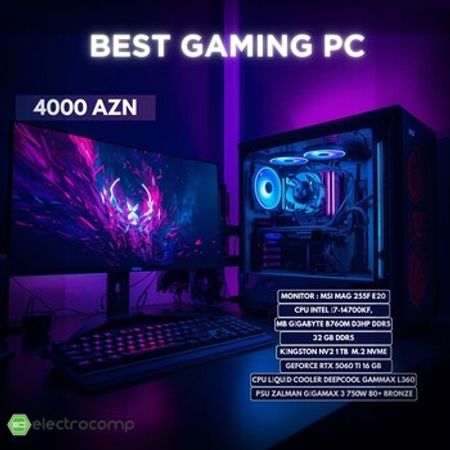 Gaming PC RTX5060TI – Masaüstü kompüterlər – ucuztap.az