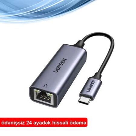 50737 Ugreen USB Type-C to 10/100/1000M  Ethernet Gigabit Adapter CM199
