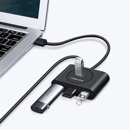 20291 UGREEN 4 USB 3.0 Hub 1m (Black) CR113