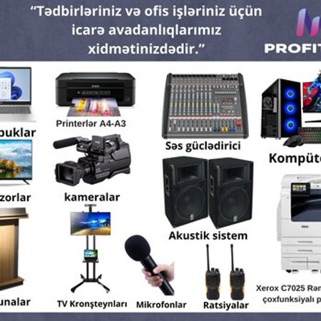 Ofis avadanlıqları icarəsi – Biznes üçün avadanlıq – ucuztap.az