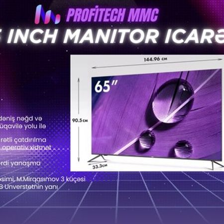 Monitor 65 inch icarəsi – Biznes üçün avadanlıq – ucuztap.az