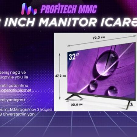 Monitor 32 inch icarəsi – Biznes üçün avadanlıq – ucuztap.az
