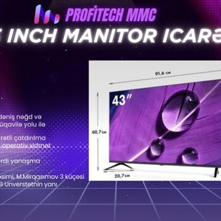 43 Inch monitor icarəsi – Biznes üçün avadanlıq – ucuztap.az