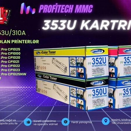 Kartric 130A (126A CF350A / CE310A CF351A / CE311A CF352A / CE312A CF353A / CE313A) – Ofis avadanlığı və i… – ucuztap.az