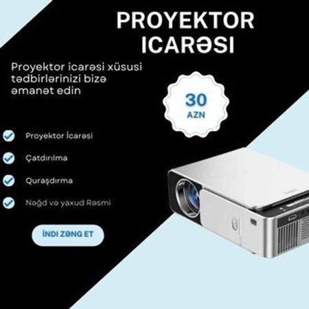 Proyektor icarəsi – Biznes üçün avadanlıq – ucuztap.az