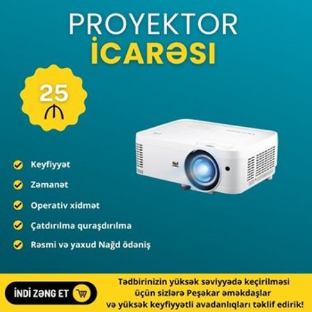 Proyektor icarəsi Lumen 3000 – Biznes üçün avadanlıq – ucuztap.az