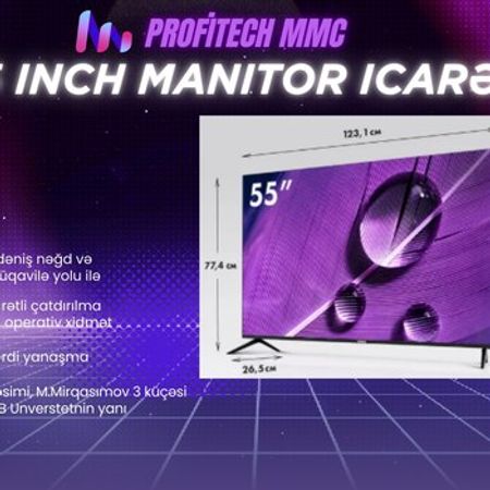 Monitor 55 inch icarəsi – Biznes üçün avadanlıq – ucuztap.az