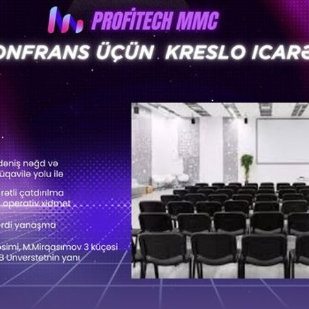 Konfrans üçün kreslo icarəsi – Biznes üçün avadanlıq – ucuztap.az