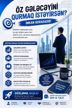 Biznes fəaliyyətinə marağı olanlar – İş təklif edirəm – ucuztap.az