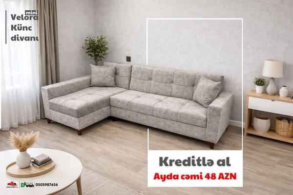 Mini Künc divanı Kreditlə