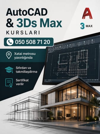 Autocad və 3DMax kursları