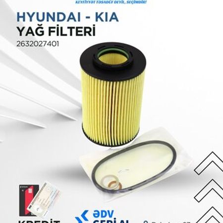 Hyundai yağ filteri – Ehtiyat hissələri – ucuztap.az