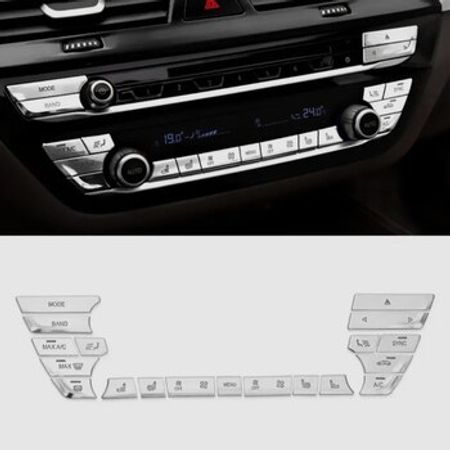 BMW G30, G31, G32, G11, G12 2017-2023 AC klimat idarə edici xrom knopkaları, düymələri – Ehtiyat hissələri – ucuztap.az