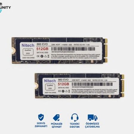 SSD Nitech 512GB 860 EVO 2280 – Masaüstü kompüterlər – ucuztap.az