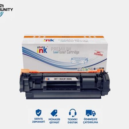 Kartric Starink 136A Black LaserJet Toner Cartridge (W1360A)