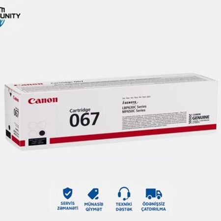 Canon 067 Original Black Toner Cartridge (5102C002)
