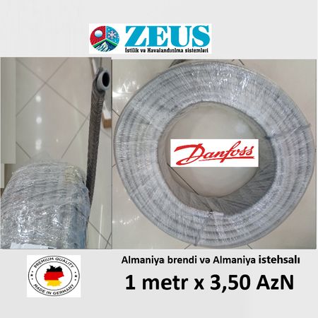 Boru Pex al 16x2 izoliyasiyalı Danfoss (boz) – Bakı – ucuztap.az