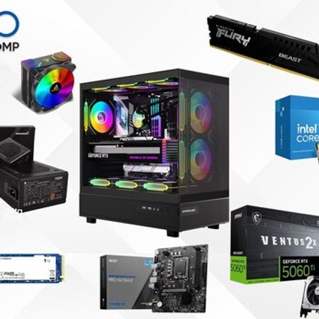 Gaming PC i5-14400F 16GB RAM 1TB SSD RTX 5060 Ti 8GB – Masaüstü kompüterlər – ucuztap.az