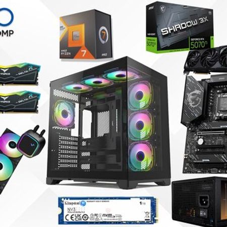 Evo Gaming PC Shadow Titan RTX 5070 Ti 16GB | Ryzen 7 7800X3D | 32GB | 1TB