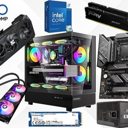 Evo Gaming PC Red Phantom RX 9070 XT 16GB Core i7-14700KF 32GB 1TB