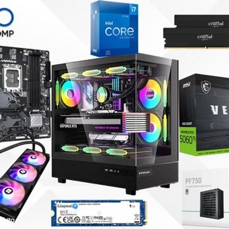 Evo Gaming PC Intel Force RTX 5060 Ti 8GB | Core i7-12700KF | 32GB | 1TB