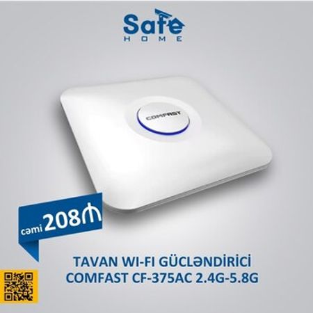 Wi-Fi gücləndirici "Comfast CF-375 AC 2.4G-5.8G 240M"