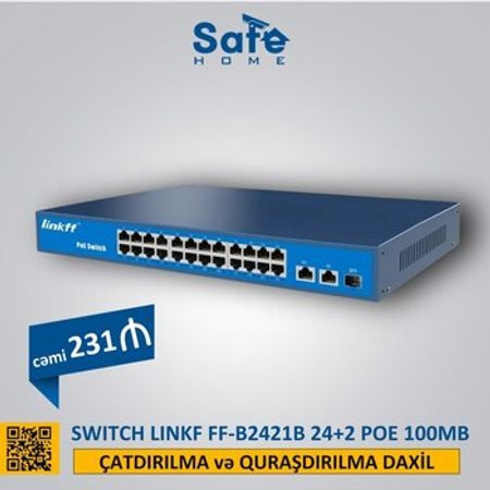 Swich Linkf FF-B2421B 24+2 POE 100 MB