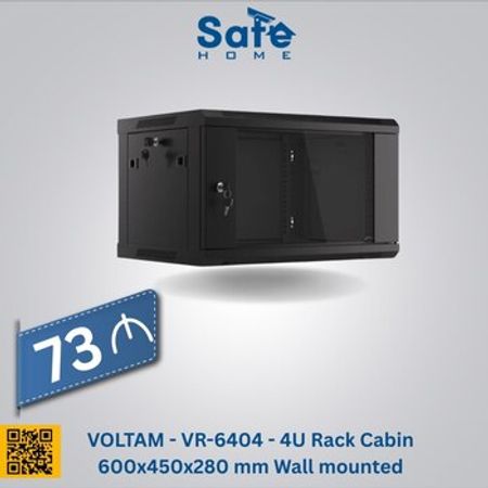 VOLTAM - VR-6404 - 4U Rack Cabin 600x450x280 mm Wall mounted
