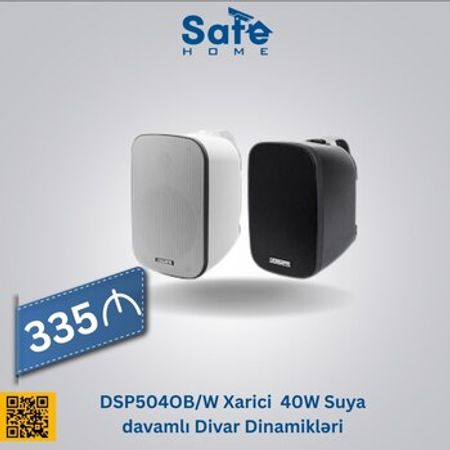 DSP504OB/W Xarici 40W suya davamlı divar dinamikləri
