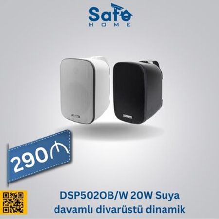 DSP502OB/W 20W Suya davamlı divarüstü dinamik