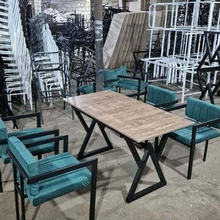 Kafe və restoran üçün metal karkaslı masa və kreslo – Divanlar və kreslolar – ucuztap.az