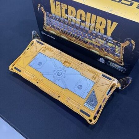 GravaStar Mercury K1 Pro Battle-Worn Yellow Wireless Mechanical Gaming Keyboard