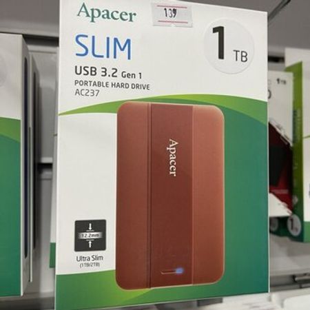 Apacer Slim USB 3.2 Gen 1 Portable Hard Drive