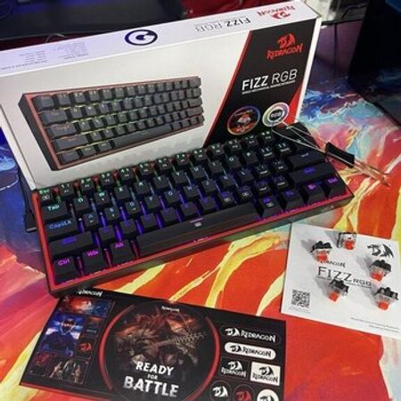Redragon K617 FIZZ 60% Mechanical Wired RGB Gaming Keyboard