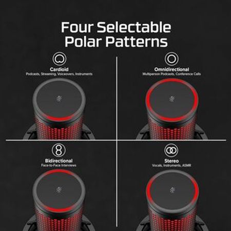 Gaming microphone "HyperX QuadCast 2 (872V1AA)"