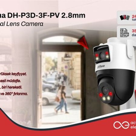Dahua DH‑P3D‑3F‑PV 5 MP Wi‑Fi outdoor dual‑lens bullet kamera