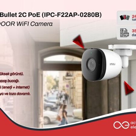 Kamera Imou Bullet 2C PoE (IPC-F22AP-0280B)