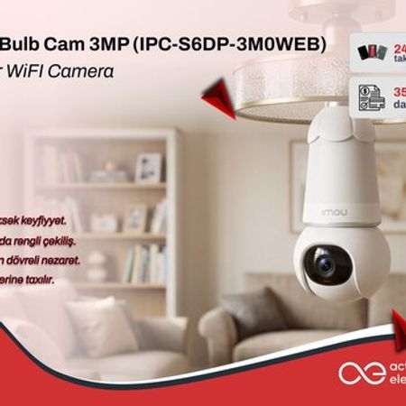 Imou Bulb Cam 3MP (IPC-S6DP-3M0WEB) – Wi-Fi smart kamera (E27)