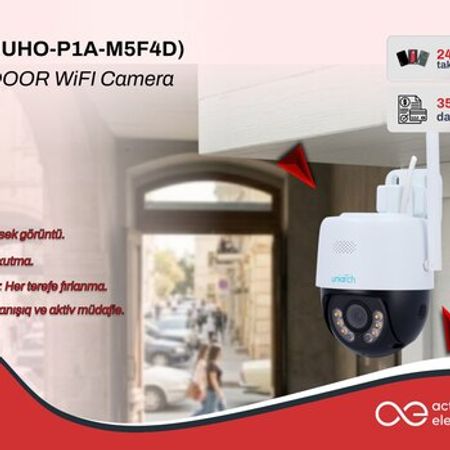 UNV UHO-S3E-M5TD – 5MP Wi-Fi PT smart kamera – Təhlükəsizlik avadanlığı – ucuztap.az