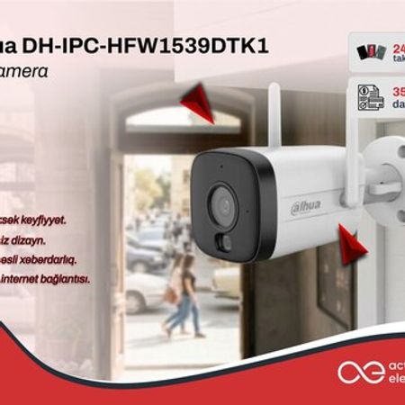 Dahua DH‑IPC‑HFW1539DTK1 – 5 MP Wi‑Fi outdoor bullet kamera – Təhlükəsizlik avadanlığı – ucuztap.az