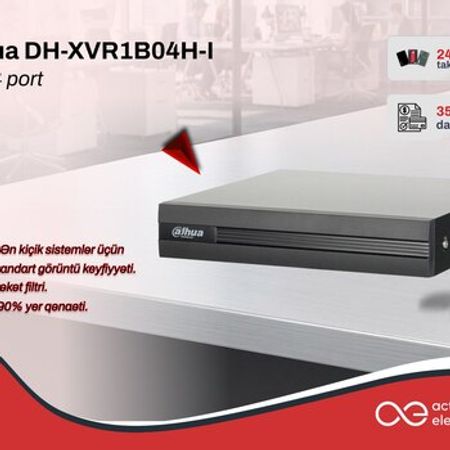 Dahua DH-XVR1B04H-I 4 kanal DVR (5MP Lite, WizSense AI)