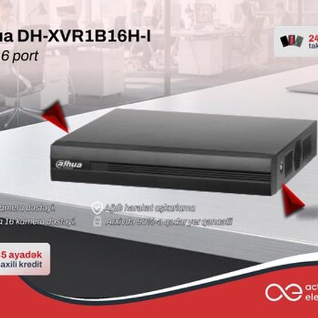 Dahua DH-XVR1B16H-I – 16 kanal AI videoqeydiyyatçı