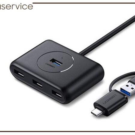 UGREEN CR113 4-in-1 USB 3.0 to USB-C Data Hub 40850