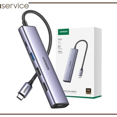 UGREEN USB C Hub 5 in 1 Multiport Adapter 4K HDMI
