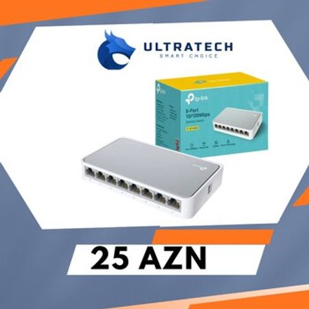 TP-LINK TL-SF1008D 8 Port Fast Ethernet Switch – Şəbəkə avadanlıqları – ucuztap.az