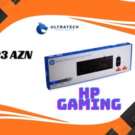 KM100 USB Gaming Keyboard & Mouse Combo – Kompüter aksesuarları – ucuztap.az
