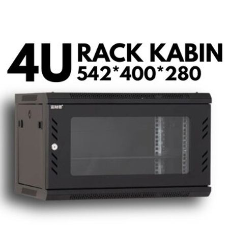 RackPro R3-5404 Wall rack 4U 542*400*280mm – Şəbəkə avadanlıqları – ucuztap.az